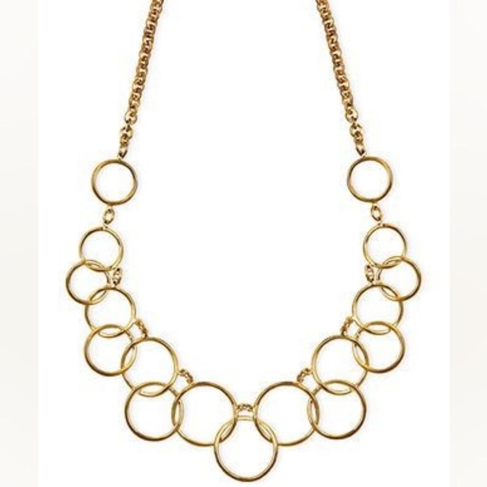 NWT! Nine West Gold Rings Necklace